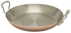 Mauviel M'150S Paellapan ø 35 Cm Koper Rvs Greep