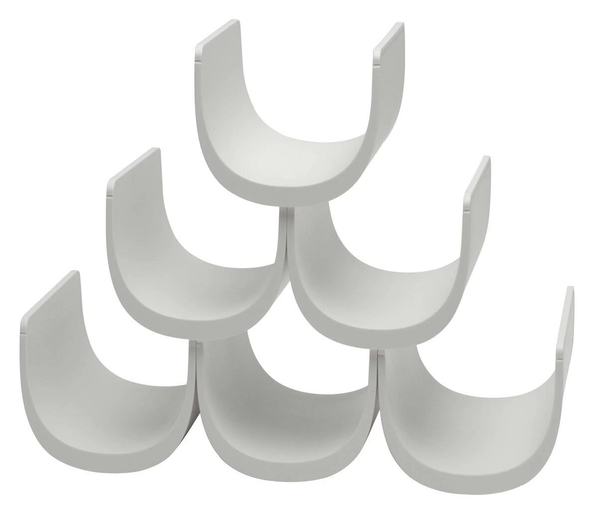Alessi Noè Wijnrek 6 Flessen Kunststof Wit
