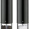 Cilio Bergamo Elektrische Peper- En Zoutmolen 22 Cm Rvs Zwart -Keukengerei Winkel bergamo