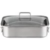 Rösle Expertiso Braadslede Met Deksel 38,5 X 28 Cm Rvs