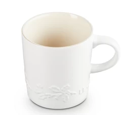 Le Creuset Holly Collectie Mok 200 Ml Aardewerk Katoenwit -Keukengerei Winkel lc 20200529 zs ps fs 60303204311511 003
