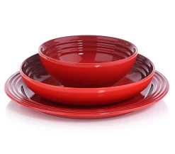 Le Creuset Serviesset Aardewerk Kersrood 12-delig